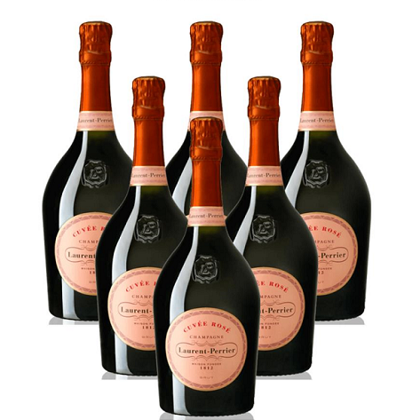 Laurent-Perrier Cuvée Rosé Brut NV 6 Champagne Case